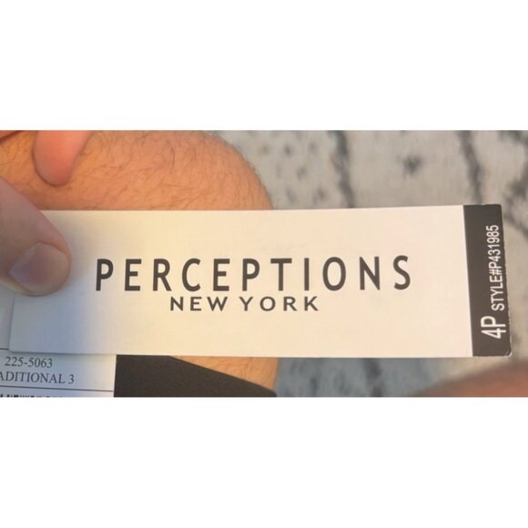 Perceptions Petite NWT Black 3/4 Sleeve Cropped Open Front Shrug Cardigan Sz 4P - Picture 7 of 9